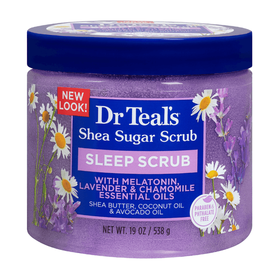 EXFOLIANTE CORPORAL DE AZUCAR, MANTECA DE KARITE CON MELATOTINA 538 GR, DR TEALS