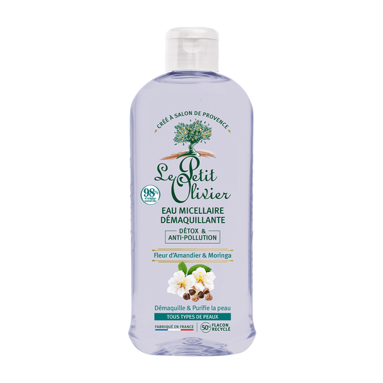 Agua Micelar Desmaquillante Detox 400ml, Le Petit Olivier