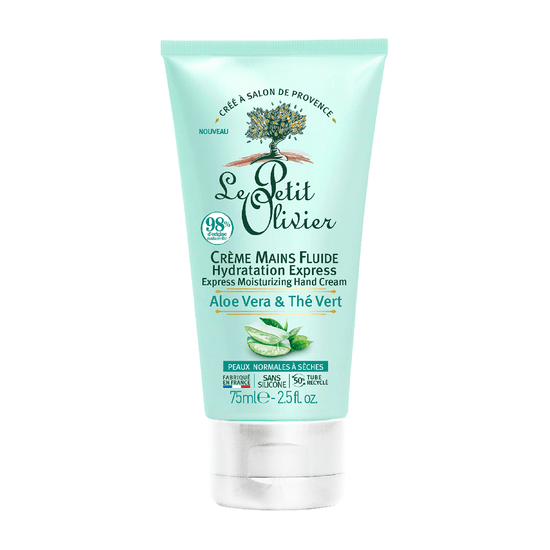 Crema de Manos Aloe Vera Té Verde 75ml, Le Petit Olivier
