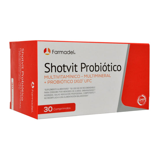 Shotvit Probiótico, Multivitamínico (30 comp)