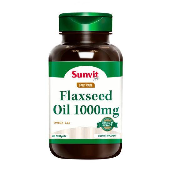 FLAXSEED OIL OMEGA 3,6,9 - 60 CAP, Sunvit Life