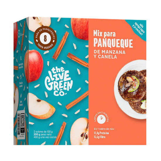 PANCAKE MIX - MANZANA CANELA Y ARROZ 200G, TLGC