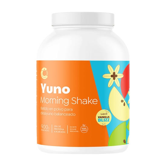 YUNO MORNING SHAKER VAINILLA BLIZZ 900Grs. CASCARA FOODS